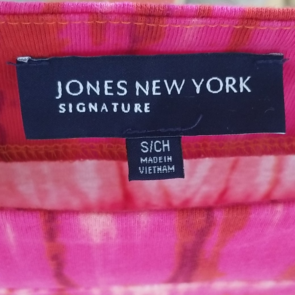 Jones NY Signature fuschia/orange/pink small - Picture 3 of 4